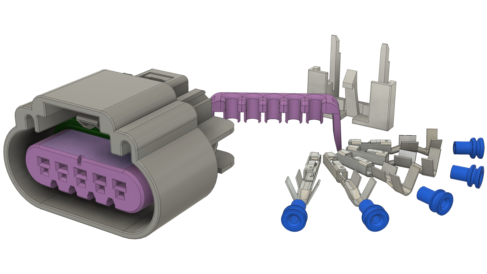 Mass Air Flow (MAF) Sensor Connector Kit (4) LSwiring
