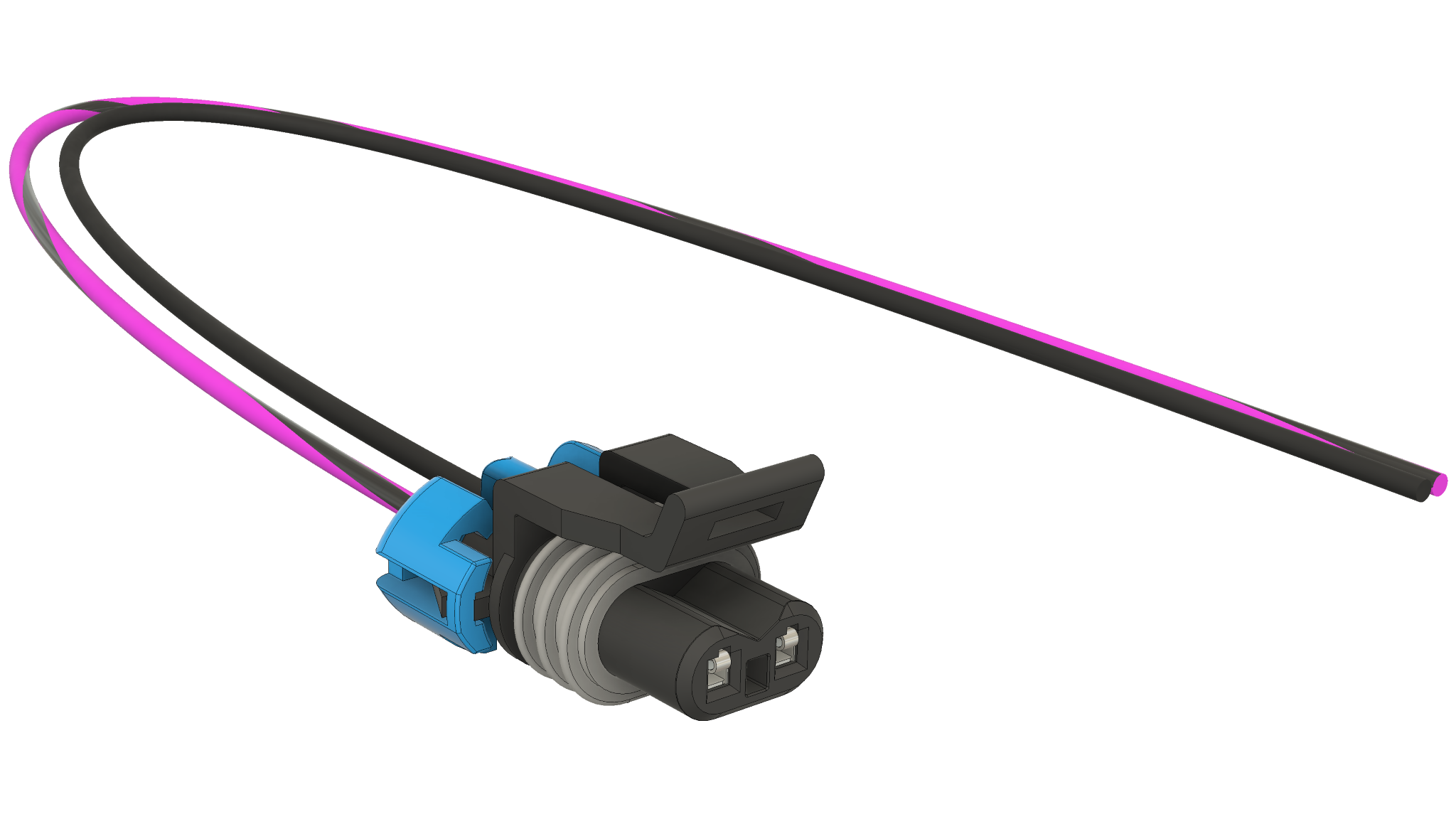 Secondary Air Injection Reaction (AIR) Bleed Valve Solenoid Pigtail (2