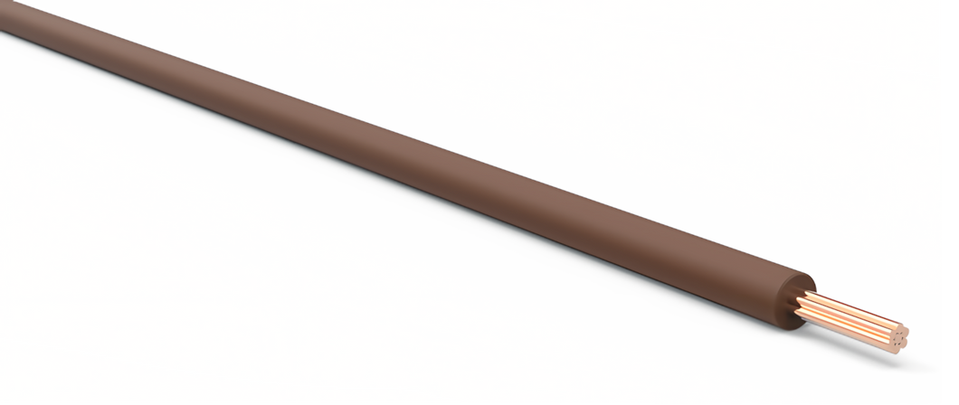 22 Gauge Brown Automotive TXL Wire Per Ft
