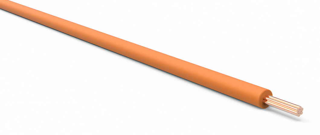 22 Gauge Orange Automotive TXL Wire Per Ft