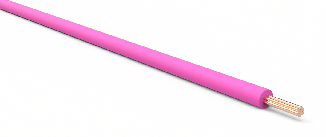 22 Gauge Pink Automotive TXL Wire Per Ft
