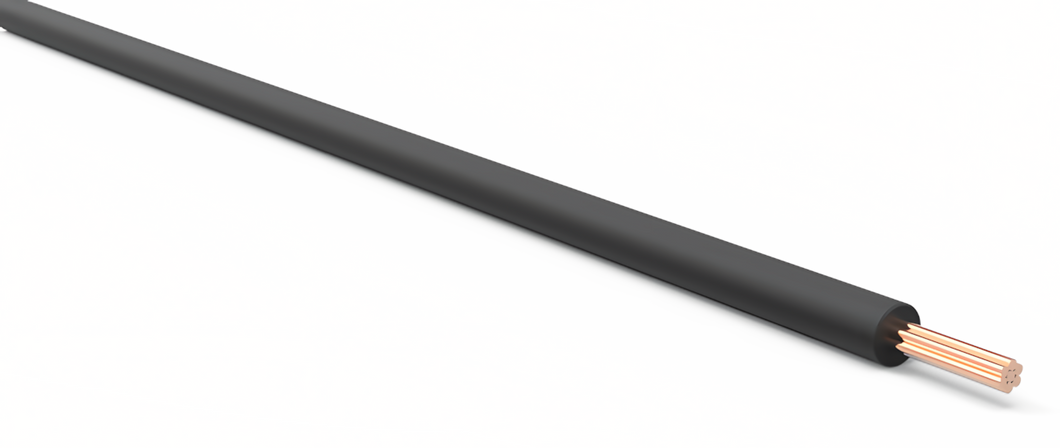 22 Gauge Black Automotive TXL Wire Per Ft