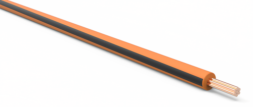 20 Gauge Orange w/ Black Stripe Automotive TXL Wire Per Ft