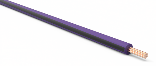 20 Gauge Purple w/ Black Stripe Automotive TXL Wire Per Ft