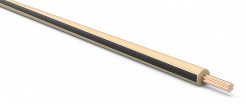 20 Gauge Tan w/ Black Stripe Automotive TXL Wire Per Ft