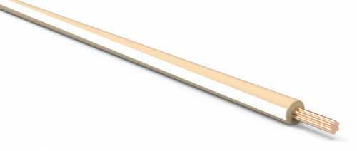 20 Gauge Tan w/ White Stripe Automotive TXL Wire Per Ft