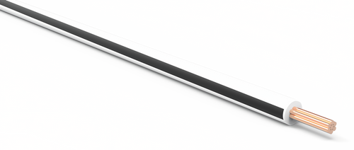 20 Gauge White w/ Black Stripe Automotive TXL Wire Per Ft
