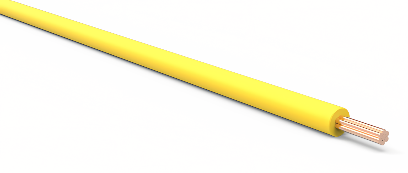 20 Gauge Yellow Automotive TXL Wire Per Ft – LSwiring