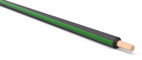 18 Gauge Black w/ Green Stripe Automotive TXL Wire Per Ft