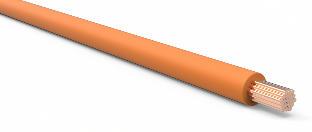 14 Gauge Orange Automotive TXL Wire Per Ft
