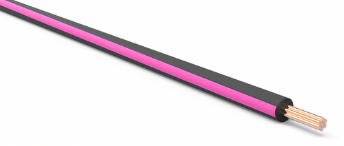 20 Gauge Black w/ Pink Stripe Automotive TXL Wire Per Ft