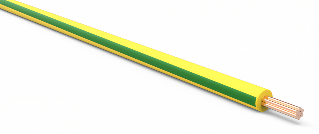 20 Gauge Yellow w/ Green Stripe Automotive TXL Wire Per Ft