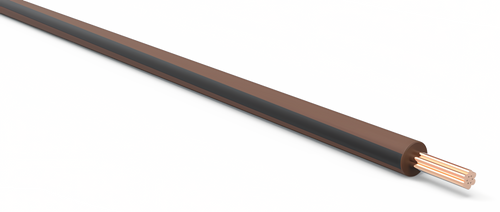 20 Gauge Brown w/ Black Stripe Automotive TXL Wire Per Ft