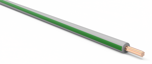 20 Gauge Gray w/ Green Stripe Automotive TXL Wire Per Ft