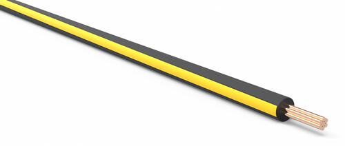 20 Gauge Black w/ Yellow Stripe Automotive TXL Wire Per Ft