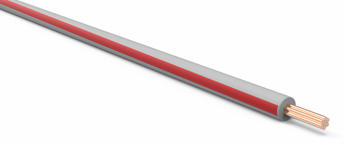 20 Gauge Gray w/ Red Stripe Automotive TXL Wire Per Ft