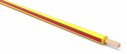 20 Gauge Yellow w/ Red Stripe Automotive TXL Wire Per Ft