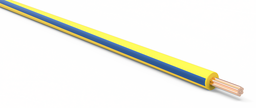 20 Gauge Yellow w/ Blue Stripe Automotive TXL Wire Per Ft