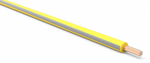 20 Gauge Yellow w/ Gray Stripe Automotive TXL Wire Per Ft