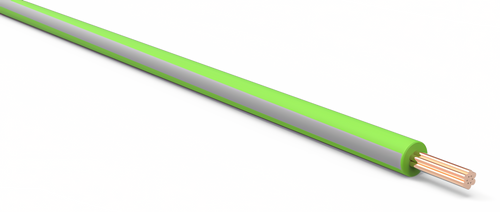 20 Gauge Light Green w/ Gray Stripe Automotive TXL Wire Per Ft
