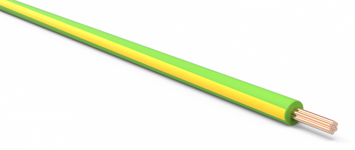 20 Gauge Light Green w/ Yellow Stripe Automotive TXL Wire Per Ft