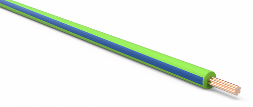 20 Gauge Light Green w/ Blue Stripe Automotive TXL Wire Per Ft