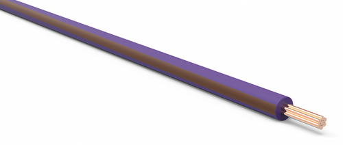 20 Gauge Purple w/ Brown Stripe Automotive TXL Wire Per Ft