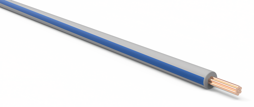 20 Gauge Gray w/ Blue Stripe Automotive TXL Wire Per Ft