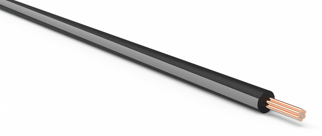 20 Gauge Black w/ Gray Stripe Automotive TXL Wire Per Ft