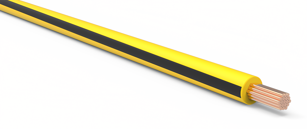 16 Gauge Yellow w/ Black Stripe Automotive TXL Wire Per Ft – LSwiring
