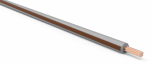 20 Gauge Gray w/ Brown Stripe Automotive TXL Wire Per Ft