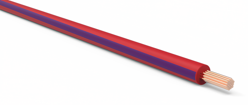 18 Gauge Red w/ Purple Stripe Automotive TXL Wire Per Ft