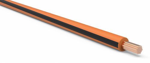16 Gauge Orange w/ Black Stripe Automotive TXL Wire Per Ft