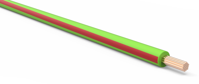 18-AWG-Automotive-TXL-Wire-Light-Green-w/-Red-Stripe-by-the-Foot