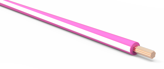 18-AWG-Automotive-TXL-Wire-Pink-w/-White-Stripe-by-the-Foot