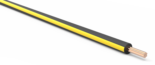 20-AWG-Automotive-TXL-Wire-Black-w/-Yellow-Stripe-by-the-Foot