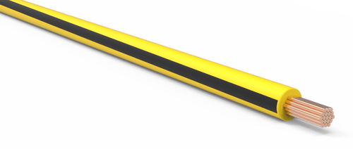 16-AWG-Automotive-TXL-Wire-Yellow-w/-Black-Stripe-by-the-Foot