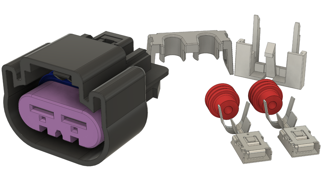 Electric Fan Motor Connector Kit (2)