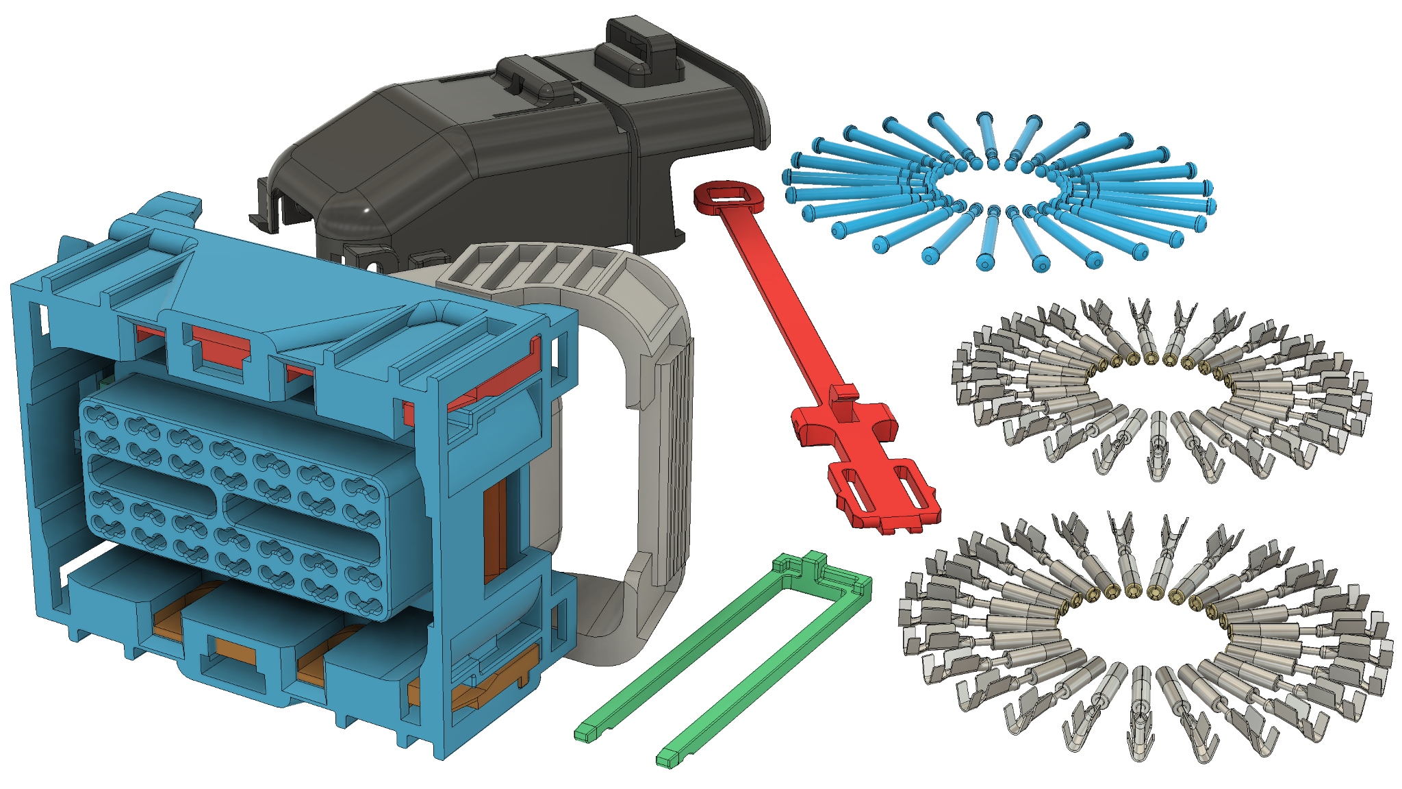 Engine Control Module (ECM) 2005 2006 E40 C1 Blue Connector Kit LSwiring